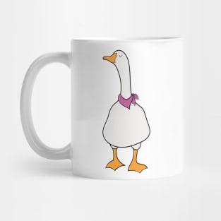 Cute Spring Goose With Pink Bandana Mug